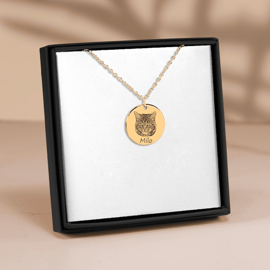 Cat Portrait Necklace